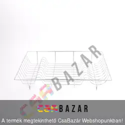 Króm edényszárító, evőeszköz csepegtető