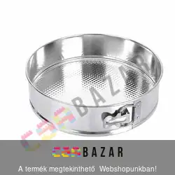 Fém kapcsos tortaforma 22 cm