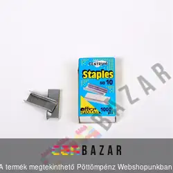 Tűzőgép kapocs 1000db No.10