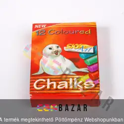 Tábla kréta színes 12db-os