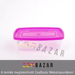 Műanyag ételtároló doboz Ovális mini 0,5L