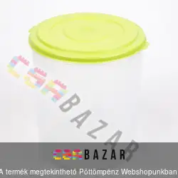 Műanyag ételtároló Nagy lisztes doboz 5L