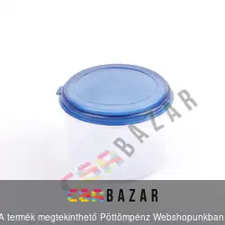 Műanyag ételtároló doboz henger 1,3L