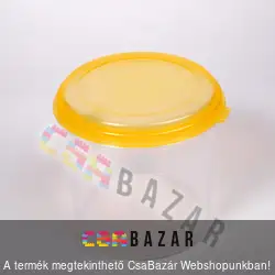 Műanyag ételtároló doboz henger 1,8L
