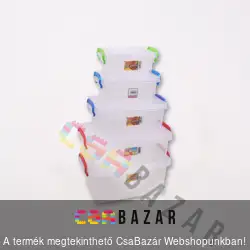 Szögletes tárolódoboz füllel 6L