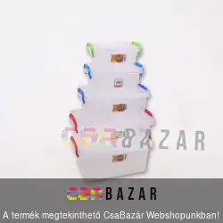 Szögletes tárolódoboz füllel 20L