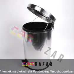 Króm pedálos szemetes kuka 5 literes