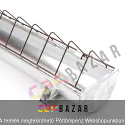 Horganyzott baromfi, csirke etető, vályú ráccsal 0,5 m