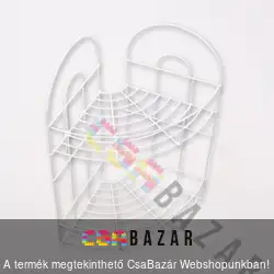 Sarok polc 2 részes fém