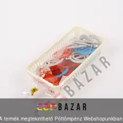 Zoknipárosító csipesz 30db kosárkában
