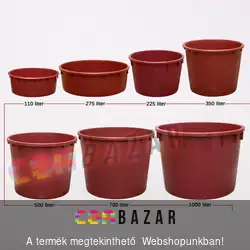 Szüretelőkád, dézsa 110L