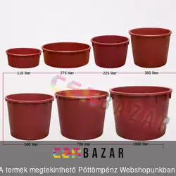 Szüretelőkád, dézsa 275 L