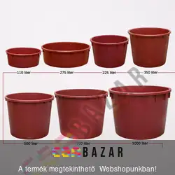 Szüretelőkád, dézsa 225 L