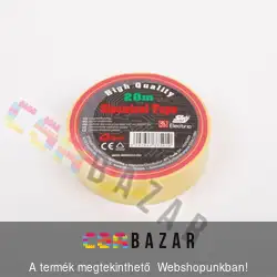 Szigetelőszalag 20 m sárga