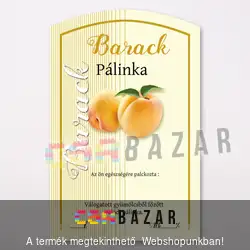 Íves pálinka címke Barack