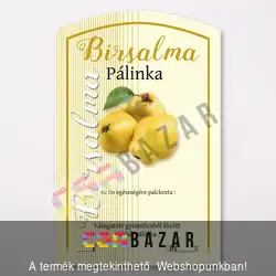 Íves pálinka címke Birsalma
