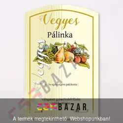 Íves pálinka címke Vegyes