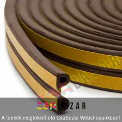 P-Profil öntapadós nyílászáró szigetelő 6m barna