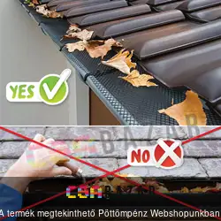 Ereszcsatorna védő lombfogó háló