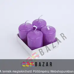 Adventi gyertya 4 db-os lila