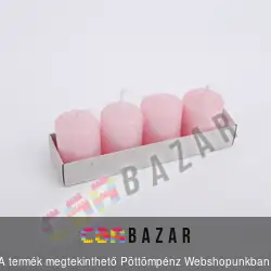 Adventi gyertya 4 db-os rózsaszín