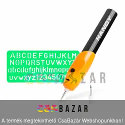Gravírozó ceruza elemes Handy betűsablonnal