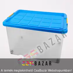 Gurulós tárolódoboz 60x40 cm 80L óriás