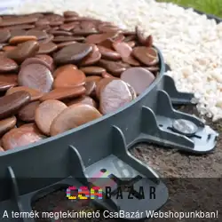 Hajlítható műanyag ágyásszegély 80 cm, 4,5cm magas fekete