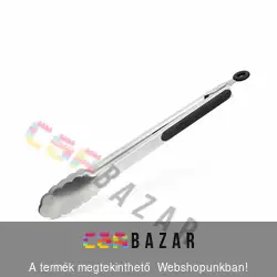 Grill csipesz - 34 cm - rozsdamentes acél