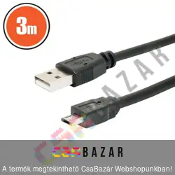 USB kábel, usb-micro usb 3m