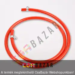 Gázcső 1,5 m rögzítőbilincsekkel