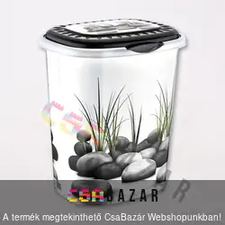 Bambusz kavics mintás szögletes szennyestartó