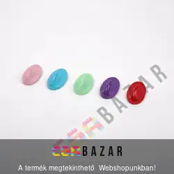 Öntapadós színes ovális fogas, akasztó kicsi