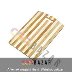 Bambusz vágódeszka fogóval 30x20 cm