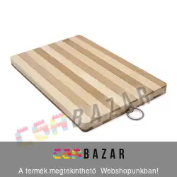 Bambusz vágódeszka akasztóval 30x20 cm