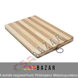 Bambusz vágódeszka akasztóval 34x24 cm