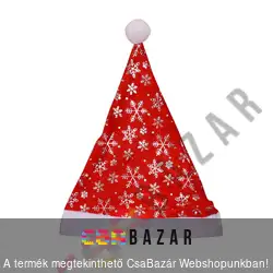 Mikulás sapka ezüst - arany mintával
