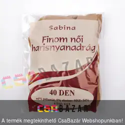 Finom női harisnyanadrág barna 5-ös méret 40 DEN