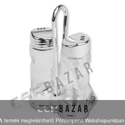 2 részes asztali üveg fűszertartó