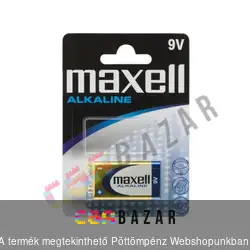 MAXELL 9V tartós Alkaline elem
