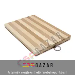 Bambusz vágódeszka akasztóval 40x30 cm