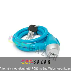 Kerékpár és motorkerékpár lakat kék színben