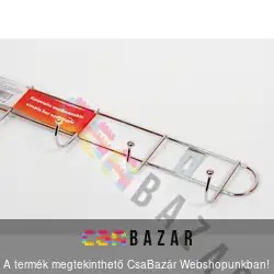 6 akasztós króm fogas