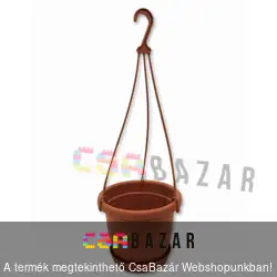 Függőcserép kaspó 23cm terrakotta