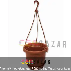 Függőcserép kaspó 26cm terrakotta