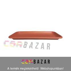 Óriás virágláda alátét 57 cm-es terrakotta