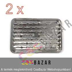 Grilltálca alumínium 2 db-os