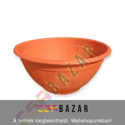 Virágkehely virágtál 32,5cm alj nélkül terrakotta