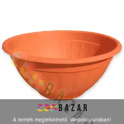 Virágkehely virágtál 47,5cm alj nélkül terrakotta