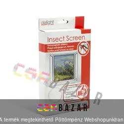 Tépőzáras, öntapadós szúnyogháló 100x130cm fehér